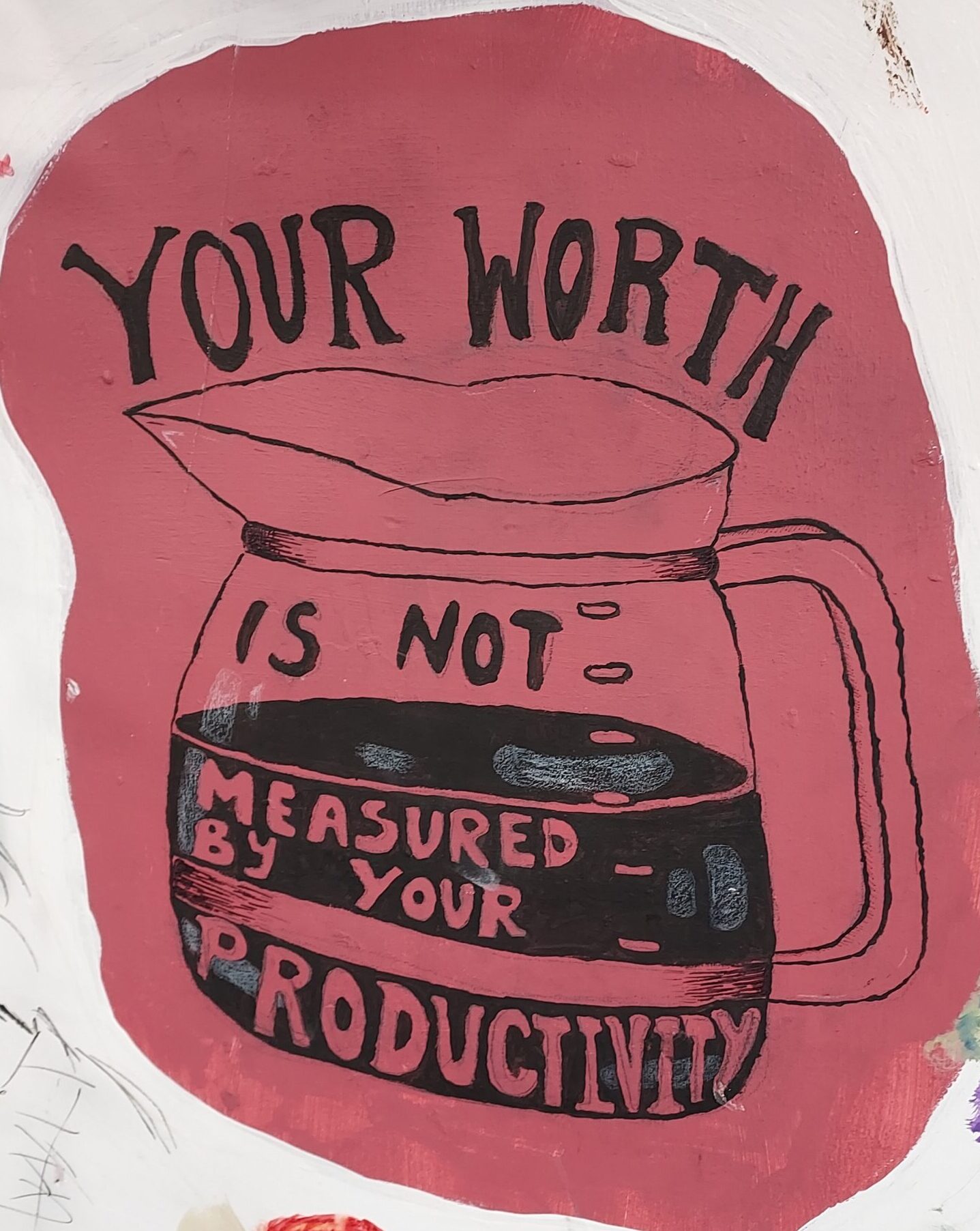 Painting of coffee pot