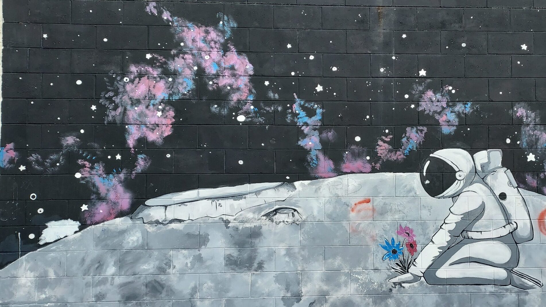 Mural of an Astronaut
